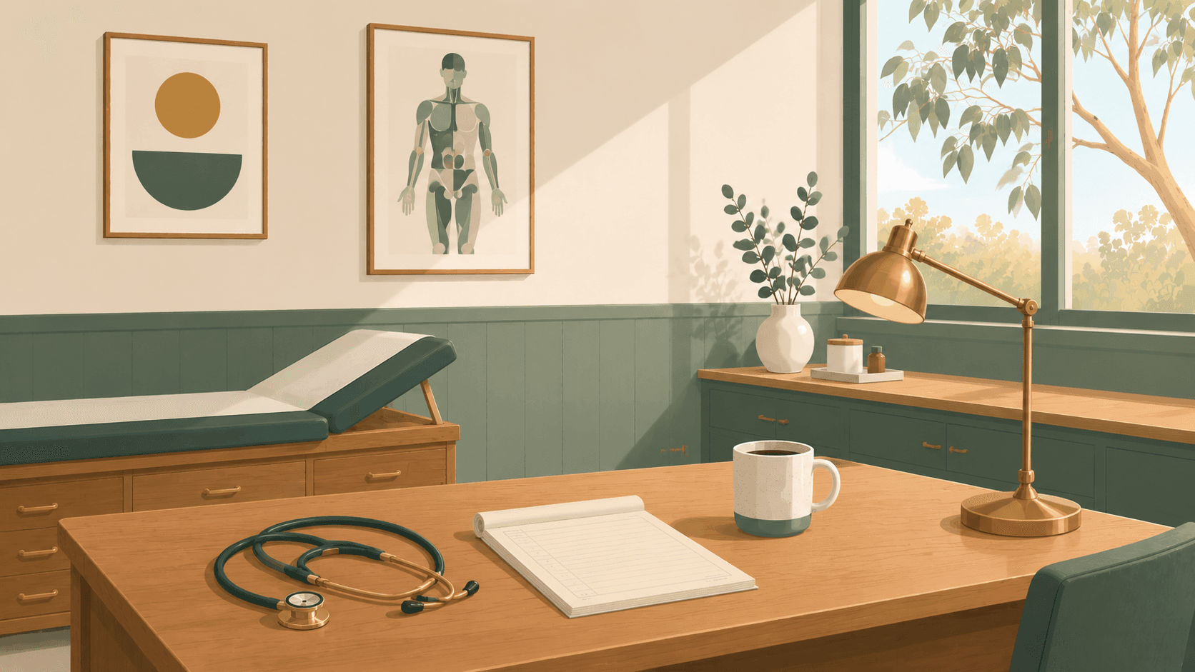 Illustrated scene representing Australian Medical Council Limited